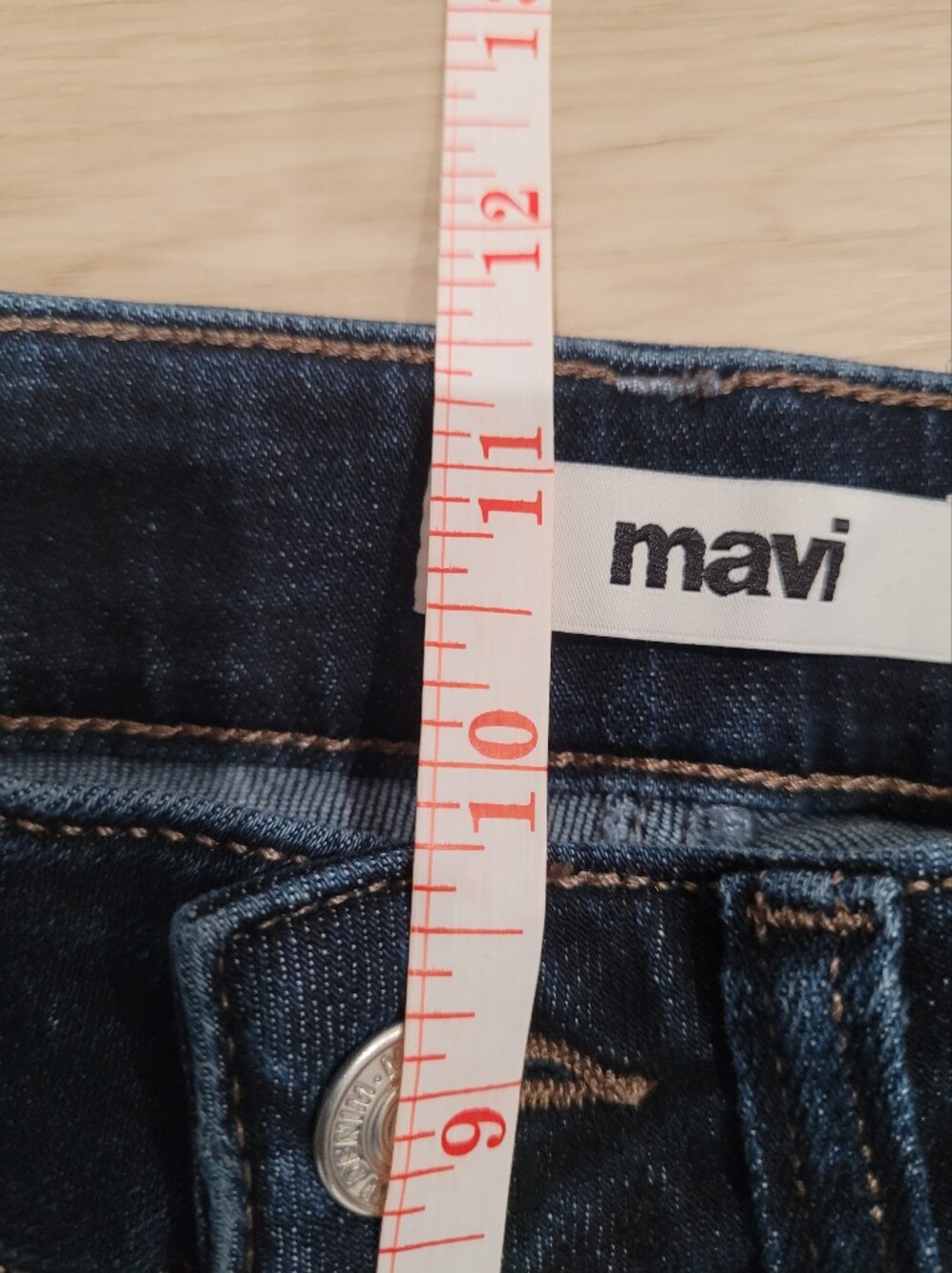 Dark Blue Denim MAVI Jeans "KATHLEEN" Boyfriend - Picture 8 of 11